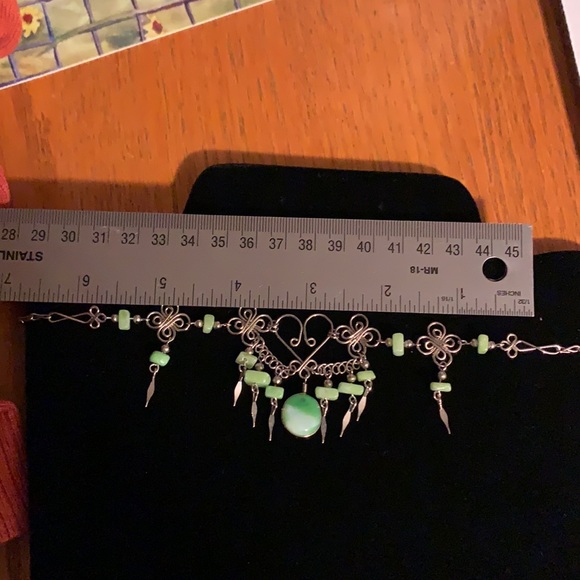 Green choker necklace - Picture 9 of 9